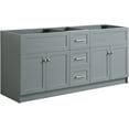 thumbnail image 4 of Ariel F073d-Bc Hamlet 72" Double Free Standing Vanity Cabinet Only - Grey, 4 of 7