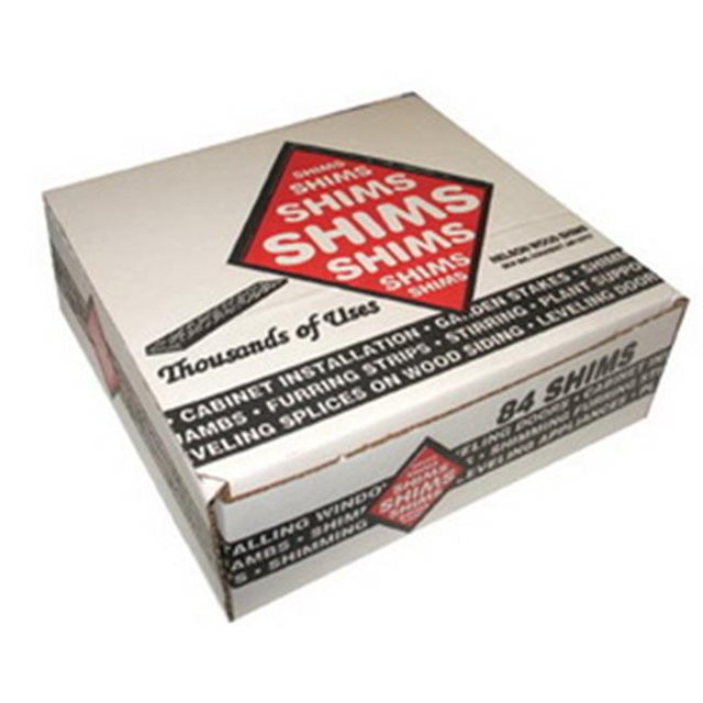 Nelson Wood Shims 8 Po. Cales en Bois de Pin, 120 Unités