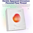 thumbnail image 4 of Floss threader, suitable for teeth, vegan floss line, 1000 polyester fibers, nano hydroxyapatite wax, for enamel care, child-friendly, cinnamon flavor, 42 meters, 4 of 4