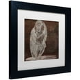 thumbnail image 2 of Trademark Fine Art "Monkey" Canvas Art by Color Bakery White Matte, Black Frame, 2 of 2
