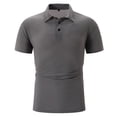 thumbnail image 1 of pstuiky camisetas de hombre, Camiseta informal de cuello redondo para hombre, blusa de manga corta, color liso, rasgada camisas casuales para hombre s, 1 of 5