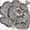 Kayce/Gray, variant on Sheer Cloth Shower Curtain with Hooks, Washable Shower Curtain White/Chm Rose