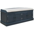 thumbnail image 3 of Winado Entryway Storage Bench with Cushioned Seat, Ottoman Shoe Bench Shoe Cabinet Storage Rack for Entryway, Living Room, Bedroom, Home, Antique Navy, 3 of 11