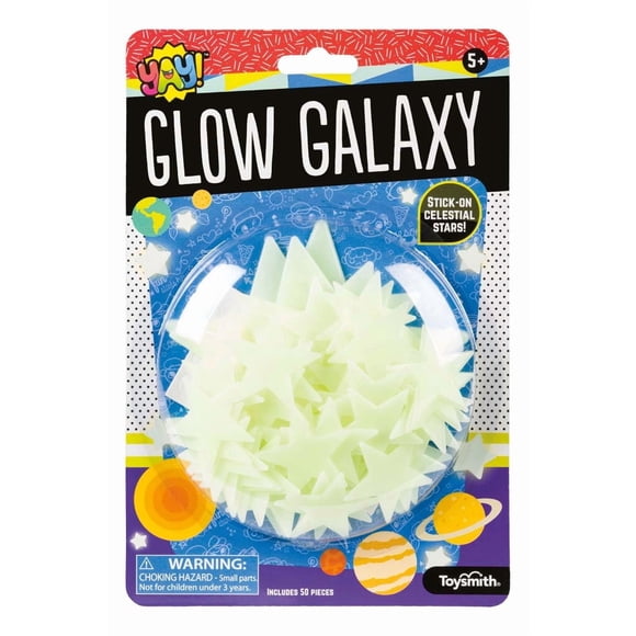 Toysmith Glow Galaxy 50 Estrellas que Brillan en la Oscuridad