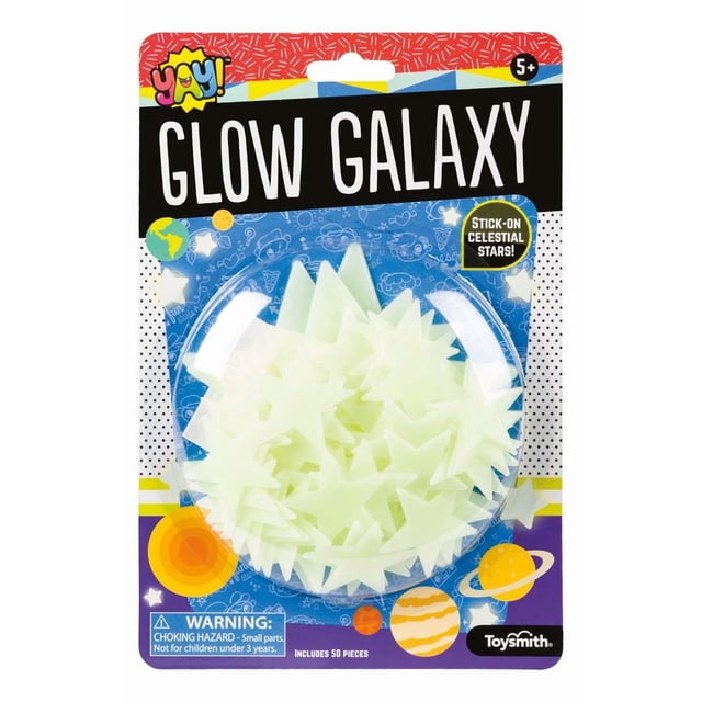 Toysmith Glow Galaxy 50 Estrellas que Brillan en la Oscuridad