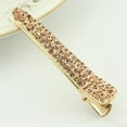 thumbnail image 4 of 4PCS Gold Tone Rhinestone Crystal Pearl Beak Duckbill Alligator Clip Pin Hair Accessories Women Girls (Random Style), 4 of 7