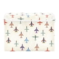 thumbnail image 7 of Yayeee Collapsible Cube Storage Bin with Lid Fabric Closet Decorative Basket with Handles, Beige Cartoon Planes Pattern, 7 of 7