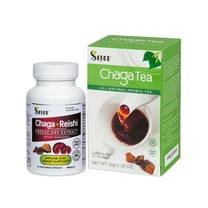 Sayan Chaga Siberian Mushroom and Reishi Extract with Chaga Tea (90 Count, 20 Bags)