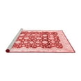 thumbnail image 2 of Ahgly Company Machine Washable Indoor Round Oriental Red Traditional Area Rugs, 5' Round, 2 of 4