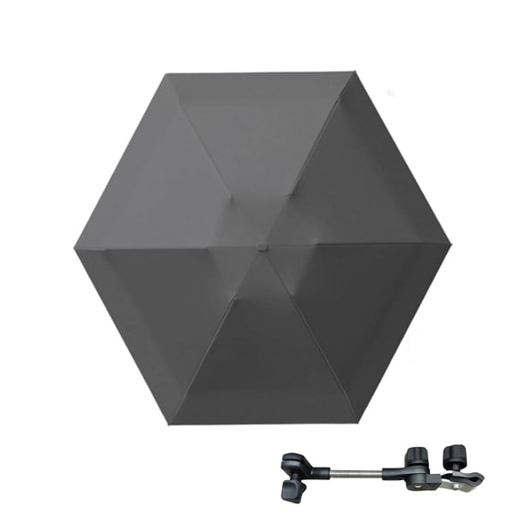 Stroller Sun Umbrella, Pram Parasol with Universal Bracket, Waterproof Shade for Wagon Camping Cart Tricycle, Portable Sunshade for Outdoor Walks