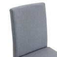thumbnail image 5 of NYEESS Set of 2 Light Gray Linen Dining Chairs with Black Metal Legs, Modern Upholstered Seat, 5 of 10