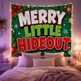 thumbnail image 2 of Moon Stars Merry with Little Hideout Festive Elements, Mystical Fantasy for Space Lovers, Galaxy Room Decor, Christmas Gift, Tapestry Wall Hanging for Bedroom and Dorm, 2 of 7