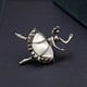 thumbnail image 4 of Broche de aleación de moda, broche con forma de chica de Ballet encantadora, Pin, accesorio de joyería para mujer (AG115-B), 4 of 6