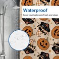 thumbnail image 4 of Halloween Shower Curtain, Cute Pumpkin Polyester Fabric Bathroom Decor Curtain, Machine Washable Waterproof, Halloween Holiday Gift for Women Men, 72 x 72 Inches, 4 of 7