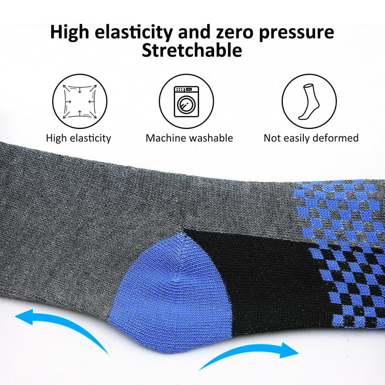HYCLES Boys Crew Socks 12-Pack Athletic Cushioned photo 5
