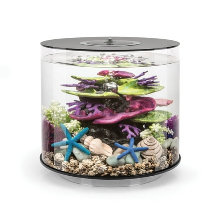 biOrb Tube 15 Aquarium with MCR Light  4 Gallon  Black