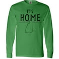 thumbnail image 3 of Inktastic It's Home New Hampshire State Outline Distressed Text Long Sleeve T-Shirt, 3 of 5