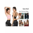 thumbnail image 4 of FANNYC Sports Bra for Women Criss-Cross Back Strappy Longline Sports Bras Medium Support Yoga Workout Bra with Removable Cups, 4 of 8
