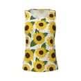 thumbnail image 6 of Sigee Sunflowers for Women's Workout Tank Top,Running Tank Tops,Sleeveless Gym ClothesX-Large, 6 of 8