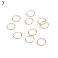 thumbnail image 1 of 5/10Pcs Punk Women Hip-Hop Braid Hand Cross Shell Leaf Ring Hair Clips Accessory, 1 of 10