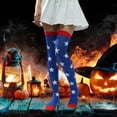 thumbnail image 4 of Yokua Womens Thigh High Socks Star Print Over the Knee Socks Long Knee High Socks, 4 of 13