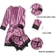 thumbnail image 3 of Conjunto de pijama de satén de seda sintética con estampado de encaje sexy para mujer de moda 2025, ropa de estar cómoda y agradable para la piel, pijama sexy, 3 of 5