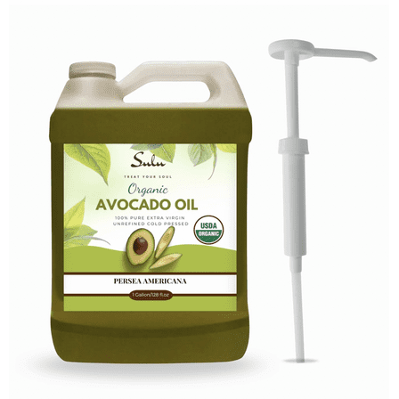 1 GALLON Unrefined Organic Extra Virgin Cold Pressed Fresh Avocado Oil 100% pure high quality oil