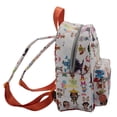 thumbnail image 4 of Disney 10.5" Multi Character Allover Print & Molded Metal Logo Charm Faux Leather Mini Backpack, Multicolor, 4 of 6