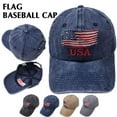 thumbnail image 3 of Baseball Hats for Men American Flag Patch Breathable Mesh Classic Baseball Cap ∑ S7S2, 3 of 9