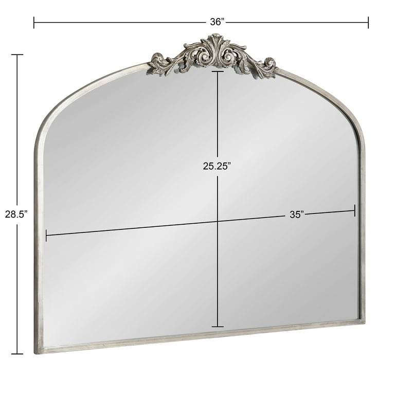 お歳暮ならオンライン Kate and Framed Arched Traditional Silver Arendahl Laurel 鏡