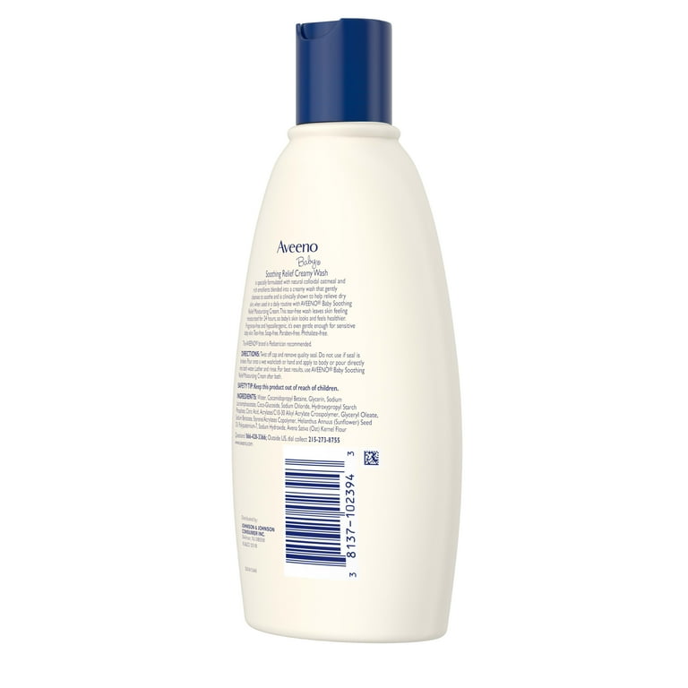 Aveeno Baby Soothing Hydration Creamy Bath Wash Oatmeal 12 fl oz