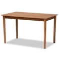 thumbnail image 4 of Baxton Studio Gilmore Modern and Contemporary Grey Velvet Fabric Upholstered and Walnut Brown Finished Wood 5-Piece Dining Set, 4 of 9