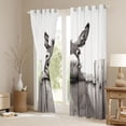thumbnail image 3 of Erosebridal Donkey Peeking Fence Print Black Out Curtains, Farmhouse Decor Curtains Pack of 2 (42x63 Each) for Kids Boys and Girls, 3 of 6