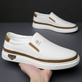 thumbnail image 5 of Men'S Outdoor Vacation Loafers | Stylish Minimalist Casual Shoes Non-Slip Slip-On Design for Travel/Leisure with Soft Microfiber Upper, Rubber Sole,, 5 of 9