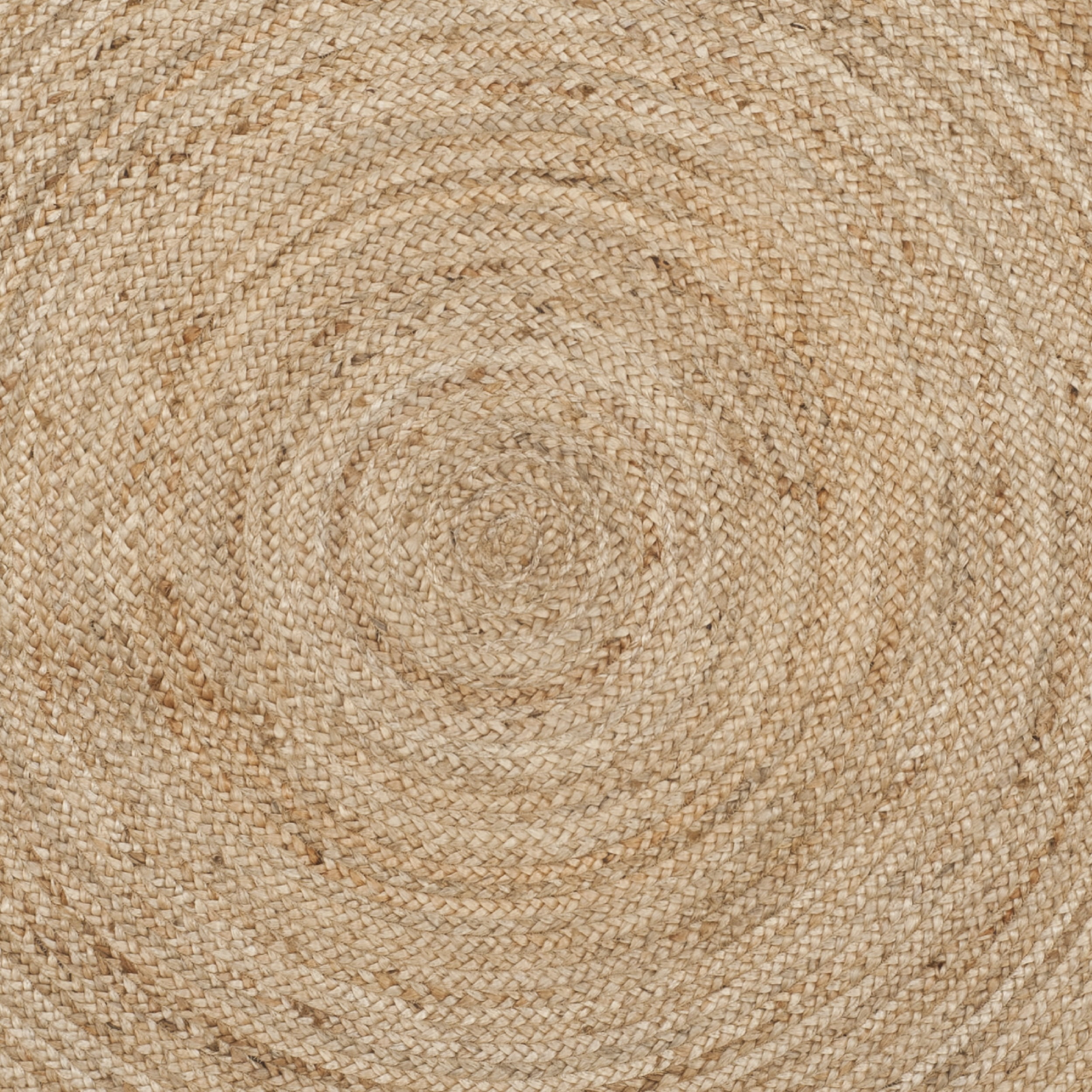 SAFAVIEH Natural Fiber Cebrail Braided Jute Area Rug, Natural, 4' x 4' Round