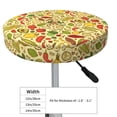 thumbnail image 4 of Balery Fruits And Vegetables Fundas de asiento para taburete de bar redondo de tela de terciopelo ajustables que protegen de arañazos y manchas para sillas de 14 a 17 pulgadas.-13 inch, 4 of 7