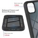 thumbnail image 5 of SZTXJ 1 Pack for iPhone 14 Pro 6.1' Case with Built-in Anti-Scratch Screen Protector, 360 Degree Rugged Phone Case, Transparent Back, Starry Sky Thre, 5 of 5