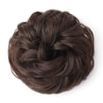 thumbnail image 2 of Messy Hair Bun Thick Updo Hairpieces Elastic Synthetic Wavy Curly Ponytail Hair Extensions, 2 of 6