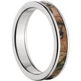 thumbnail image 3 of 4mm Half-Round Titanium Ring with a RealTree Extra Green Camo Inlay, 3 of 3