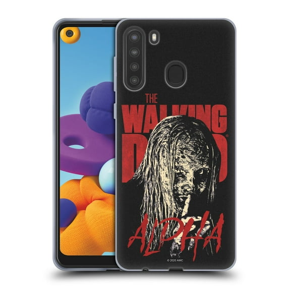 Head Case Designs Officially Licensed AMC The Walking Dead Season 10 Character Portraits Alpha Soft Gel Case Compatible with Samsung Galaxy A21 (2020)
