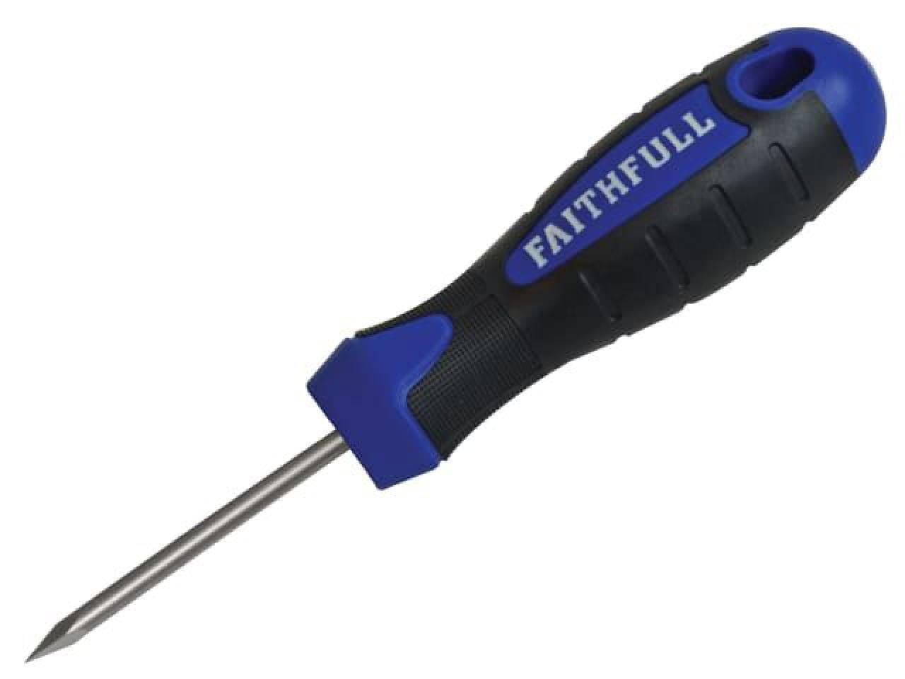Faithfull FAIBRADSQ Bradawl Soft Grip Handle Square Tip 50mm for sale online 