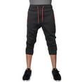 thumbnail image 2 of Ma Croix Mens Capri Fleece Joggers with Zipper Pockets Athletic Workout Casual Short Pants, 2 of 3
