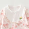 thumbnail image 6 of CAUYDY 3 6 9 Months Preemie Clothes Girl Newborn Sleepers 1T 2T Baby Girls Long Sleeve Romper Pajamas Infant Bodysuit Fall Winter Sizes 0-3 Months,Pink, 6 of 7