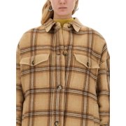 Isabel Marant Classic Plaid Oversized Coat With Soft Texture (Women's)