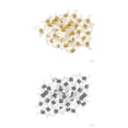 thumbnail image 1 of 100 Piezas De 2 Colores Con Extremos De Goma De Silicona material acero Para Soporte De Correa De Cadena Para Decoración Colgante Accesori Gloria cadena de anteojos termina, 1 of 9