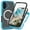 Lightblue, variant on Magnetic for iPhone 16 Plus Case, [Compatible with MagSafe] [Built-in Screen Protector] Dustproof Full Body Shockproof Transparent Phone Case Cover for iPhone 16 Plus - Black