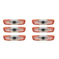 thumbnail image 1 of 6 Pcs Long Raquette de Tennis Amortisseur de Chocs Remplacement Réduit Accessoires de Raquette-Orange, 1 of 5