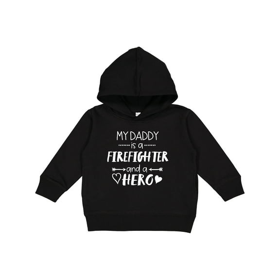 Inktastic My Daddy is a Firefighter and a Hero Toddler Hoodie