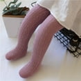 thumbnail image 2 of HZLPFO Girls Tights, Semi Opaque Footed Tights, Microfiber Tights Purple,4-6 Years, 2 of 6