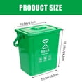 thumbnail image 2 of HONMEET Recycling Bin Kitchen Garbage Can Green Plastic Wide Usage Office Use 1Set, 2 of 6